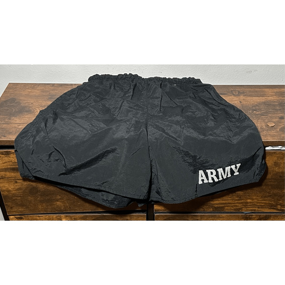 Rothco Army Shorts Black Military Physical Training 6021 Brief Lining Size M - Picture 1 of 10